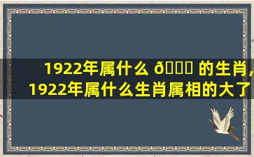 1922年属什么 🐒 的生肖,1922年属什么生肖属相的大了